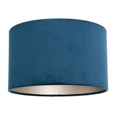 Blauw Velours Lampenkap K7396ZS ⌀30cm met E27 support.