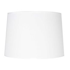 White coarse linen lampshade K7661QS round 40cm