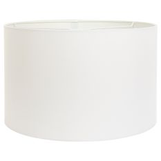 White Coarse Linen Lampshade K7977QS Ø 40cm with E27 support