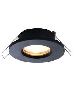 Inbouwspot Pélite Spot 2488ZW zwarte badkamerspot Ø10 cm