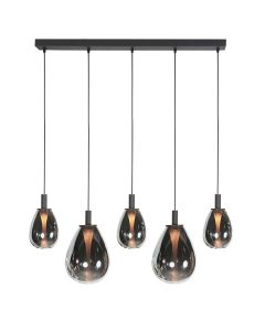 Glimsy 4197ZW hanglamp met Smoke Glas