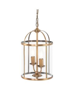 Hanglamp Pimpernel 5971BR brons met helder glas Ø23 cm