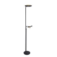 Vloerlamp Turound 2663ZW Zwart lees arm