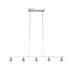 Hanging lamp Vortex 3066ST Steel 5 lights, light color adjustable