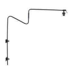 Zwarte wandlamp met zwenkarm Linstrom 3404ZW zonder kap