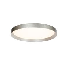 Staalkleurige plafondlamp Flady 3685ST Ø40cm