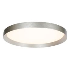 Staalkleurige plafondlamp Flady 3686ST Ø50cm