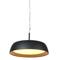 Hängelampe Mykty 3689ZW schwarz mit Gold Ø45 cm 3200 Lumen