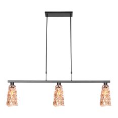 Hanglamp Vidrio 3832ZW amber geel glas