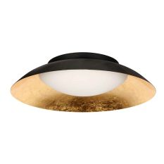 Zwart met gouden Plafondlamp Brotke 4127ZW 3 staps dimbaar