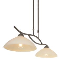 Hanglamp Capri 6836BR Brons 2 lichts met E27 fittingen