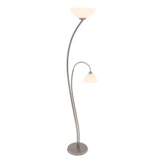 Vloerlamp Capri 6838ST Staal 2 lichts E27 fittingen