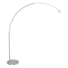 Staal kleurige vloerlamp / booglamp Sparkled Light 7268ST zonder kap