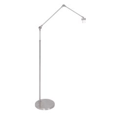 Staalkleurige vloerlamp Prestige Chic 7395ST zonder kap