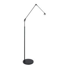 Zwarte vloerlamp / booglamp Prestige Chic 7395ZW zonder kap