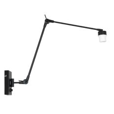 Zwarte wandlamp Prestige Chic 7396ZW zonder kap