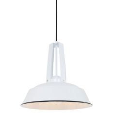 Hängelampe Eden 7704W Weiß rund 42 cm E27-Fassung