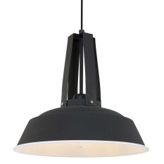 Schwarze Hängelampe Eden 7704ZW mit E27-Fassung