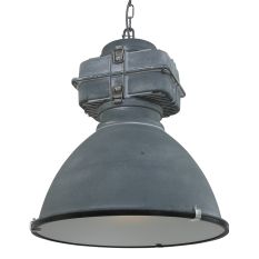 Graue industrielle Hängelampe Densi 7779GR Ø47 cm