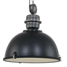 Hanglamp Bikkel XXL 7834ZW Zwart Ø52cm E27 fitting