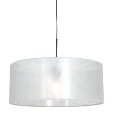 Black hanging lamp Sparkled Light 8153ZW with silver sizoflor shade