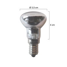 Light source E14 fitting G30 25w I15291S Volcan