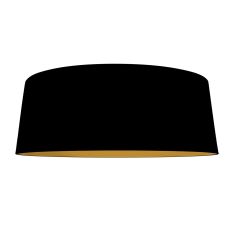 Lampenkap K2013SS – Zwart linnen met gouden binnenzijde Ø60 cm