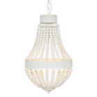Hanglamp Ella 10191W witte kralenlamp met romantische charme