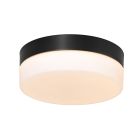 Plafonnier Ikaro 1363ZW Noir Ø24cm avec variateur 4 niveaux
