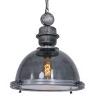 Hanglamp Bikkel 1452GR - grijze glazen hanglamp met karakter