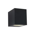 Buitenlamp Logan 1495ZW - zwarte wandlamp met modern lichtbeeld