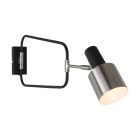 Wandlamp Fjorgard 1699ZW zwart staal verstelbaar E27