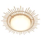 Plafondlamp Aura 1894W - rotan zonvorm voor badkamer en hal