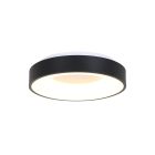Plafondlamp Ringlede 2562ZW zwarte LED lamp Ø38 cm
