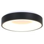 Plafonnier Ringlede 2563ZW Noir Ø48 cm