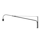 Applique murale Elegant Classy 2574ZW Noir (sans abat-jour) avec douille E27