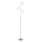 Floor lamp Tallerken 2659ST Steel 3 lights with dimmer