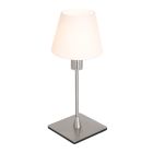 Tafellamp Ancilla 3100ST staal touch on/off met opaal wit glas