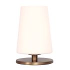 Tafellamp Ancilla 3101BR brons touch on/off met opaal wit glas
