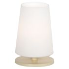 Tischlampe Ancilla 3101CR crème touch on/off mit opalweißem Glas