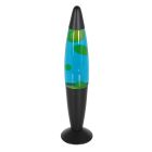 Lavalamp Volcan 3116ZW staal met groen blauwe vloeistof