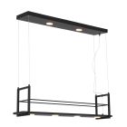 Hanglamp Tor 3298ZW – zwarte designlamp met plateau en LED