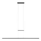 Hanglamp Profilo 3318ZW Zwart 150 cm breed 2100 lumen
