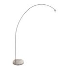Booglamp Solva 3410ST – stalen vloerlamp zonder kap met E27 fitting