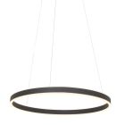 Hanglamp Ringlux 3502ZW zwarte LED ringlamp Ø 60 cm