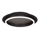 Plafondlamp Ringlux 3655ZW zwarte plafondlamp met warm LED licht