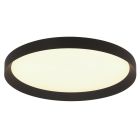 Plafondlamp Flady 3686ZW zwarte LED lamp Ø50 cm met uplight