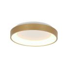 Plafondlamp Ringlede 3690GO gouden LED lamp Ø28 cm met uplight