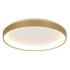 Plafondlamp Ringlede 3691GO gouden LED lamp Ø38 cm met uplight
