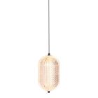 Hanglamp Geripu 3840ZW Ø15cm geribbeld kunststof met led module